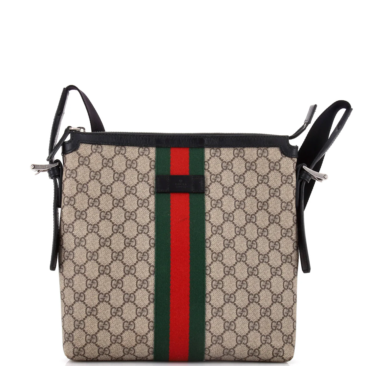 Web Messenger Bag GG Coated Canvas Medium - Deep Luxury