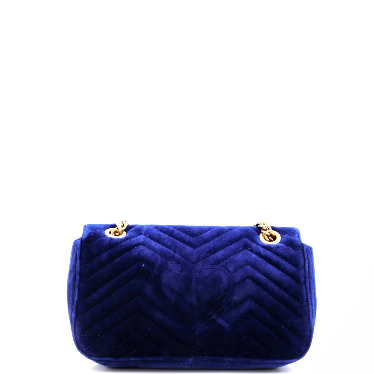 GG Marmont Flap Bag Matelasse Velvet Small - Deep Luxury