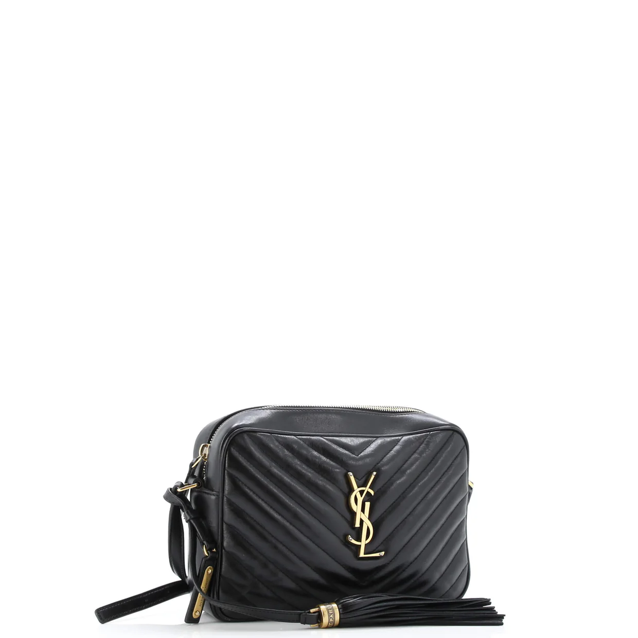 Lou Camera Bag Matelasse Chevron Leather Small - Deep Luxury