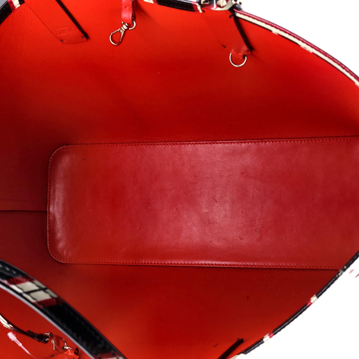 Cabata East West Tote Printed Patent Large - Deep Luxury