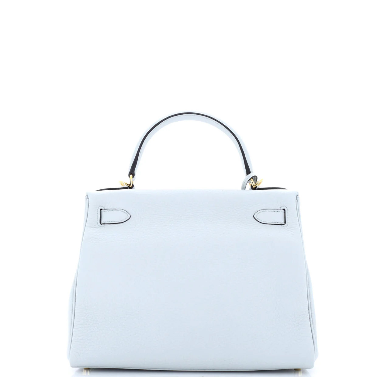 Kelly Handbag Bleu Pale Clemence with Gold Hardware 28 - Deep Luxury