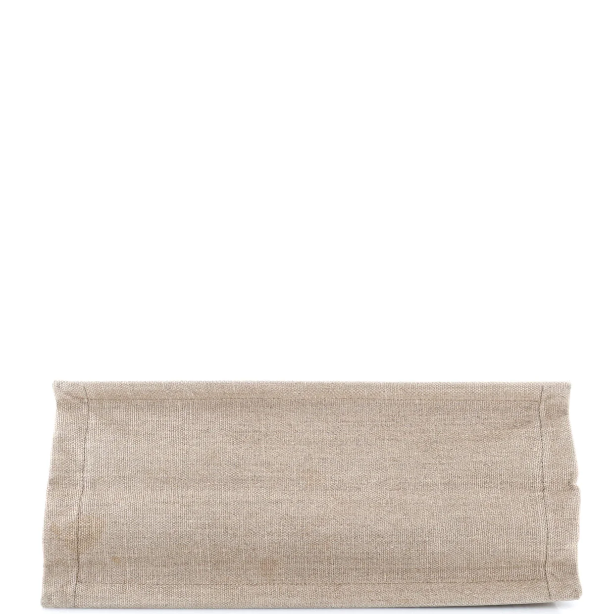 Rive Gauche Shopper Tote Striped Canvas Small - Deep Luxury