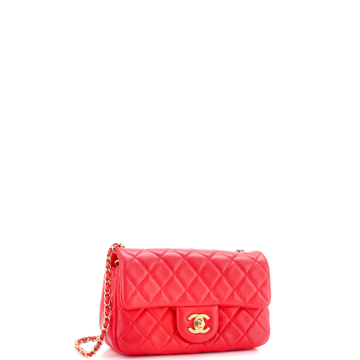 Pearl Crush Flap Bag Quilted Lambskin Mini - Deep Luxury