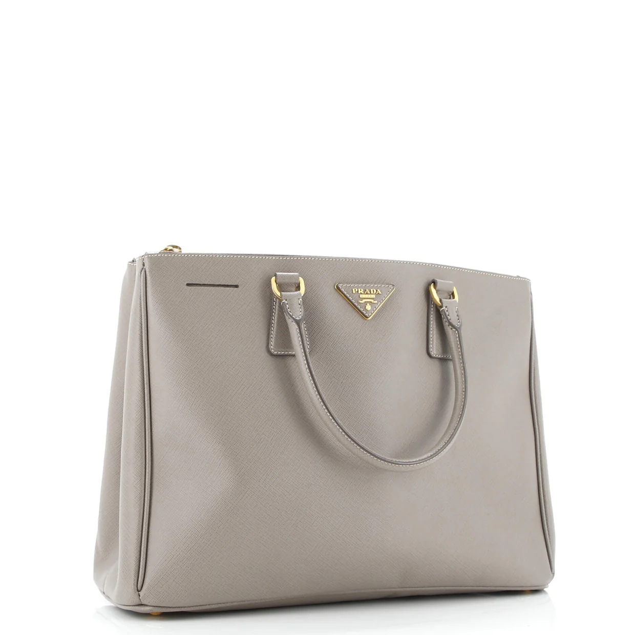 Double Zip Lux Tote Saffiano Leather Large - Deep Luxury
