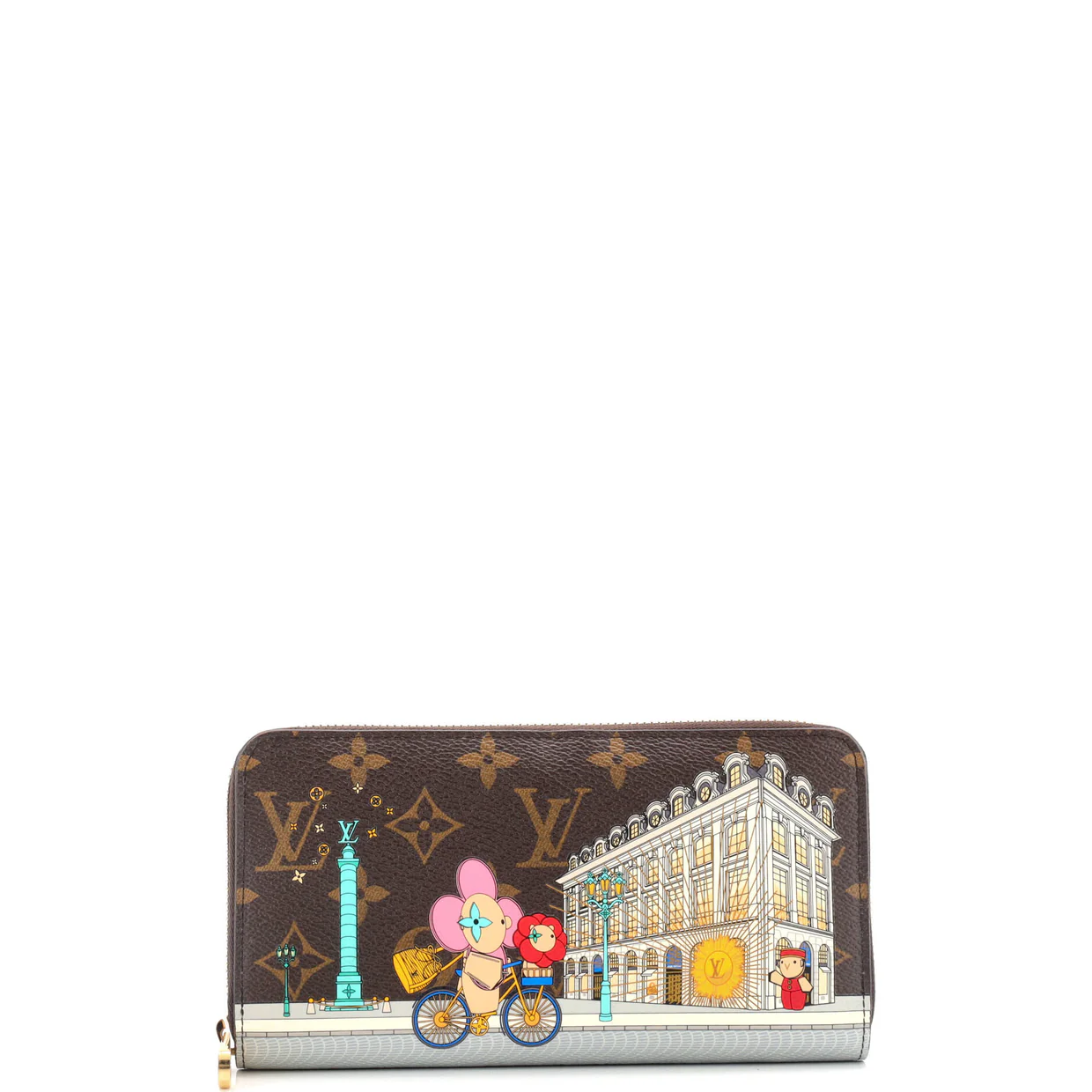 Zippy Wallet Limited Edition Vivienne Xmas Monogram Canvas - Deep Luxury