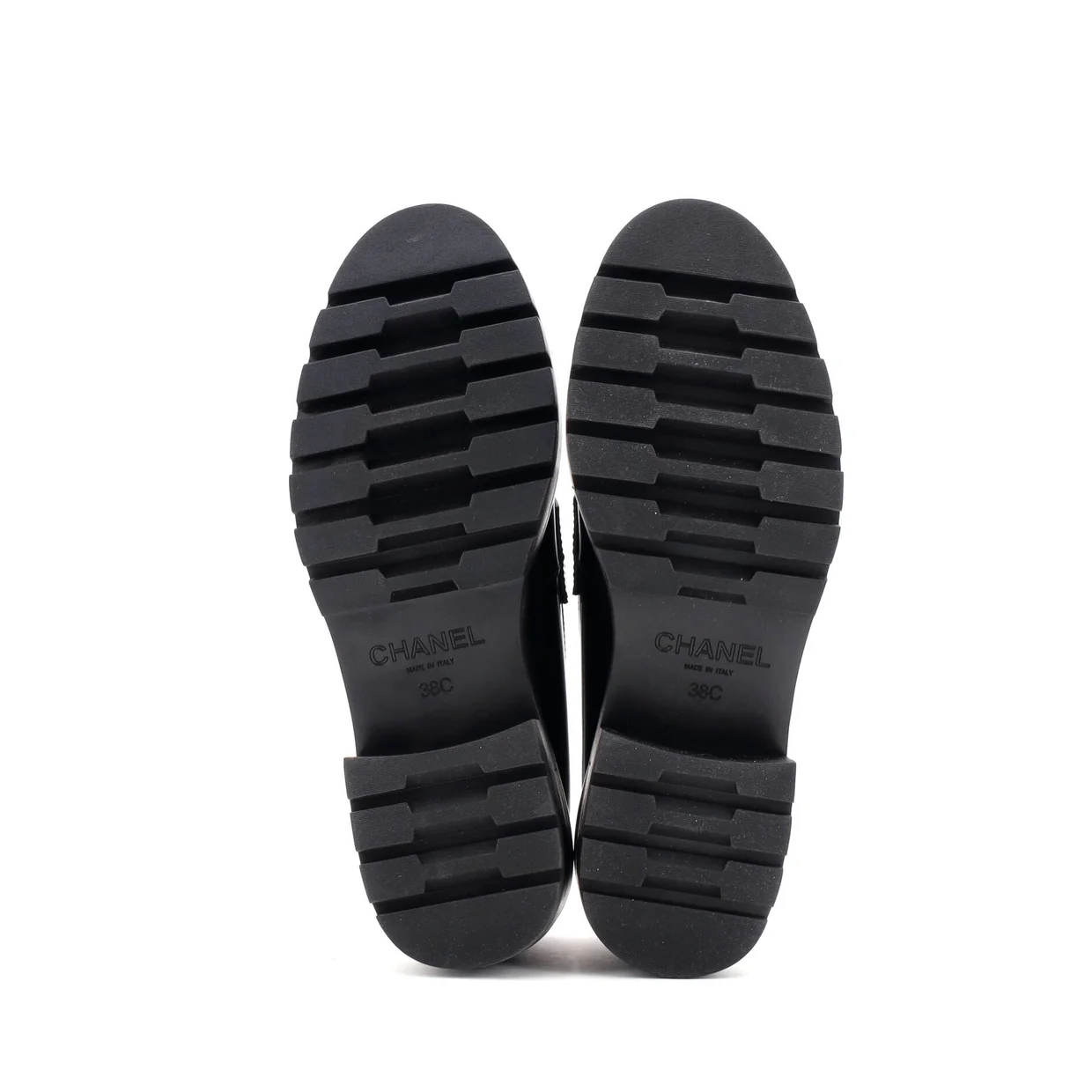 Women's CC Platform Loafers Leather - Deep Luxury