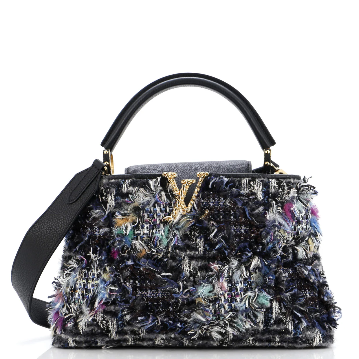 Capucines Bag Tweed PM - Deep Luxury