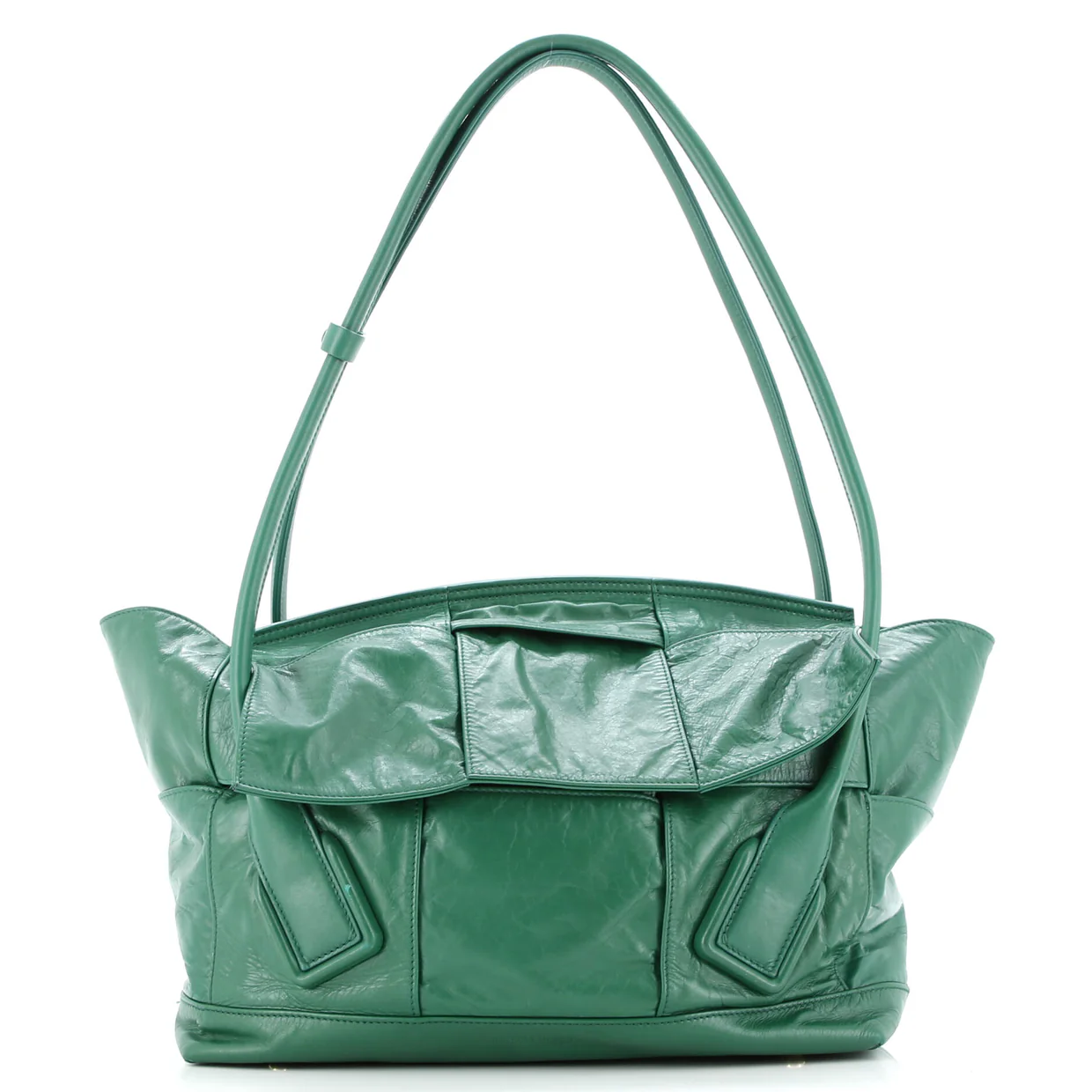 Arco Bag Maxi Intrecciato Leather Medium - Deep Luxury