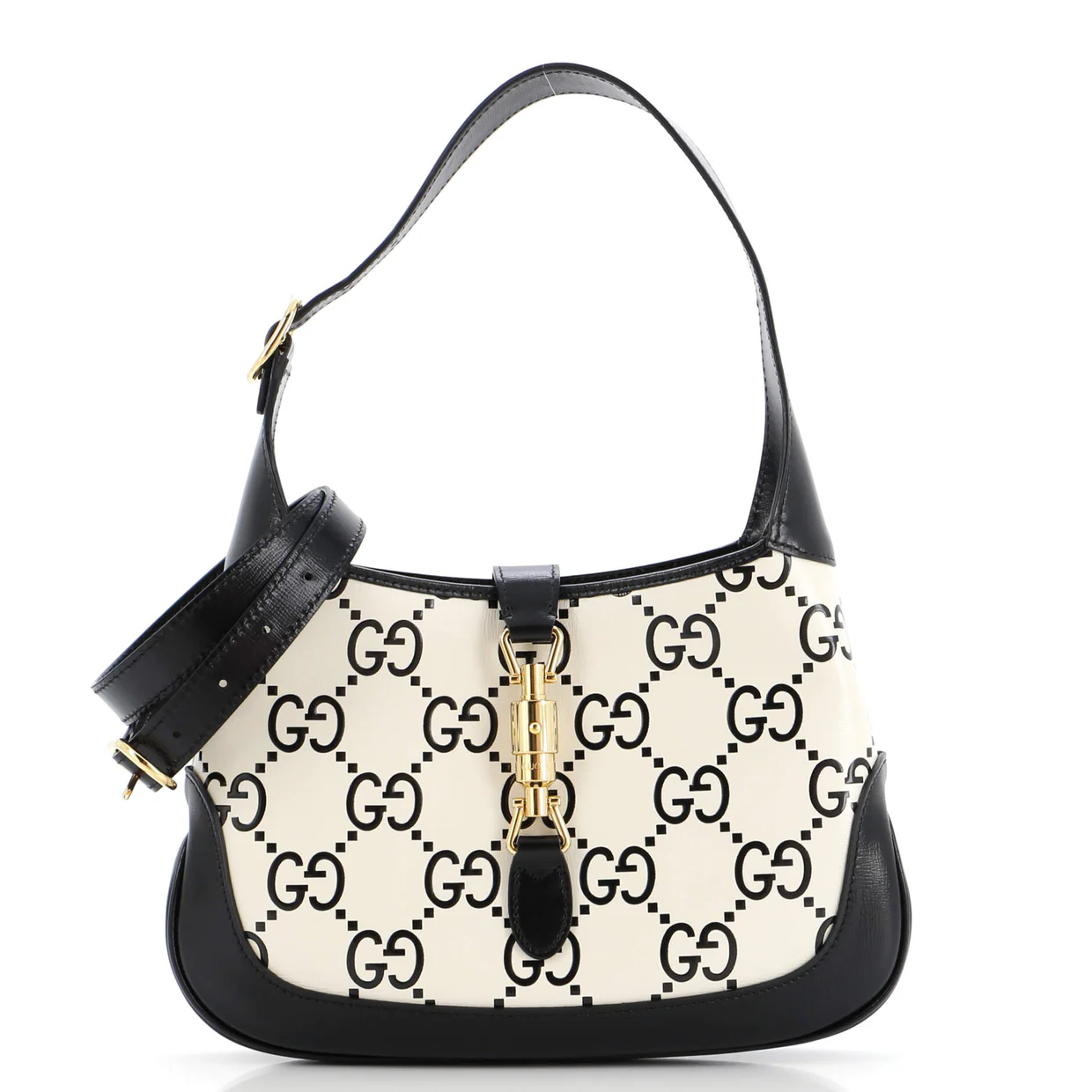 Jackie 1961 Hobo GG Embossed Leather Small - Deep Luxury