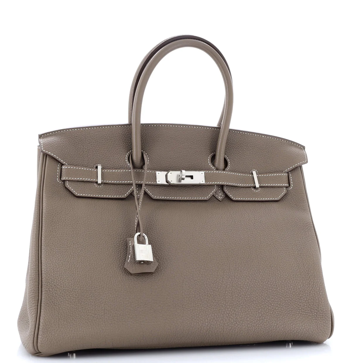 Birkin Handbag Grey Togo with Palladium Hardware 35 - Deep Luxury