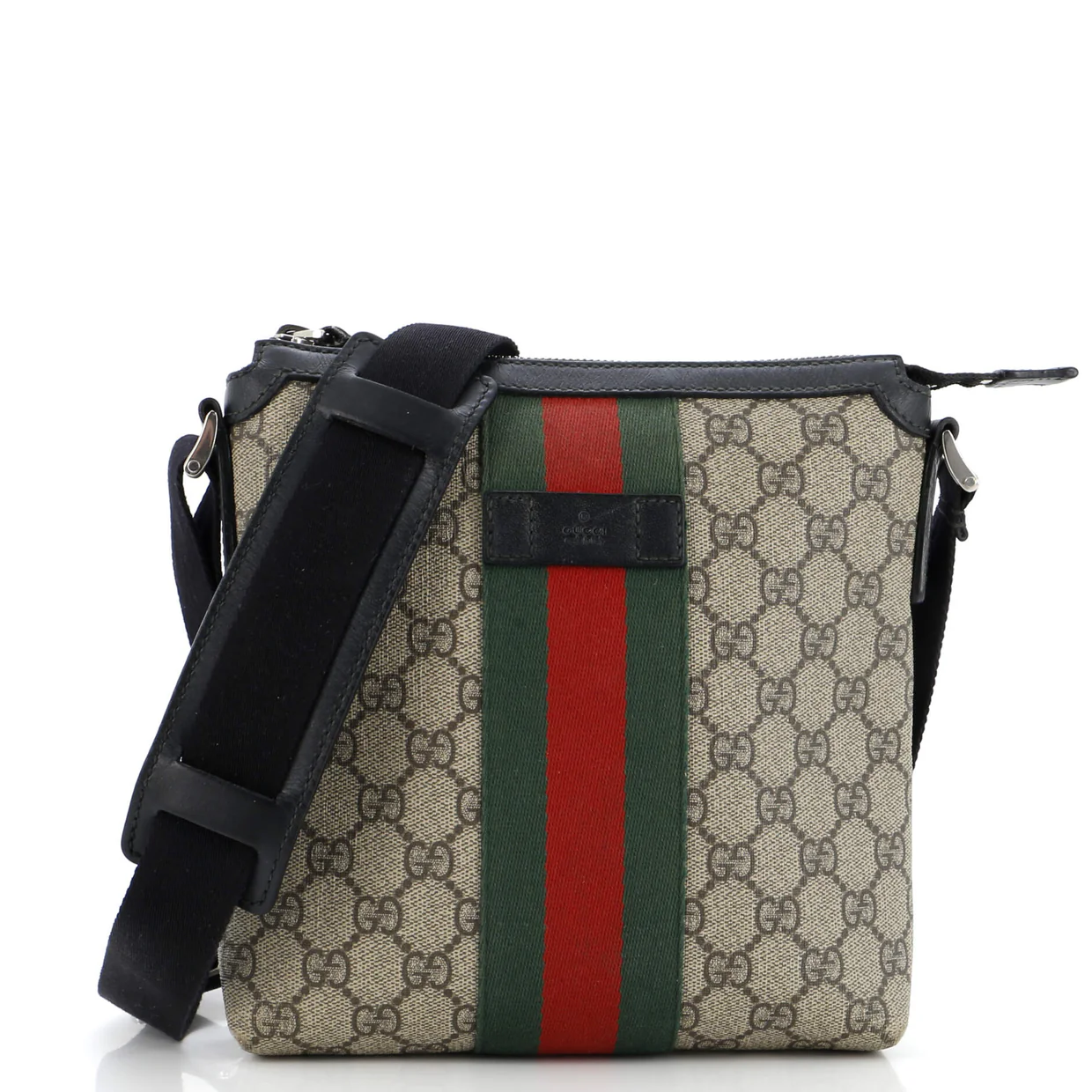 Web Messenger Bag GG Coated Canvas Small - Deep Luxury