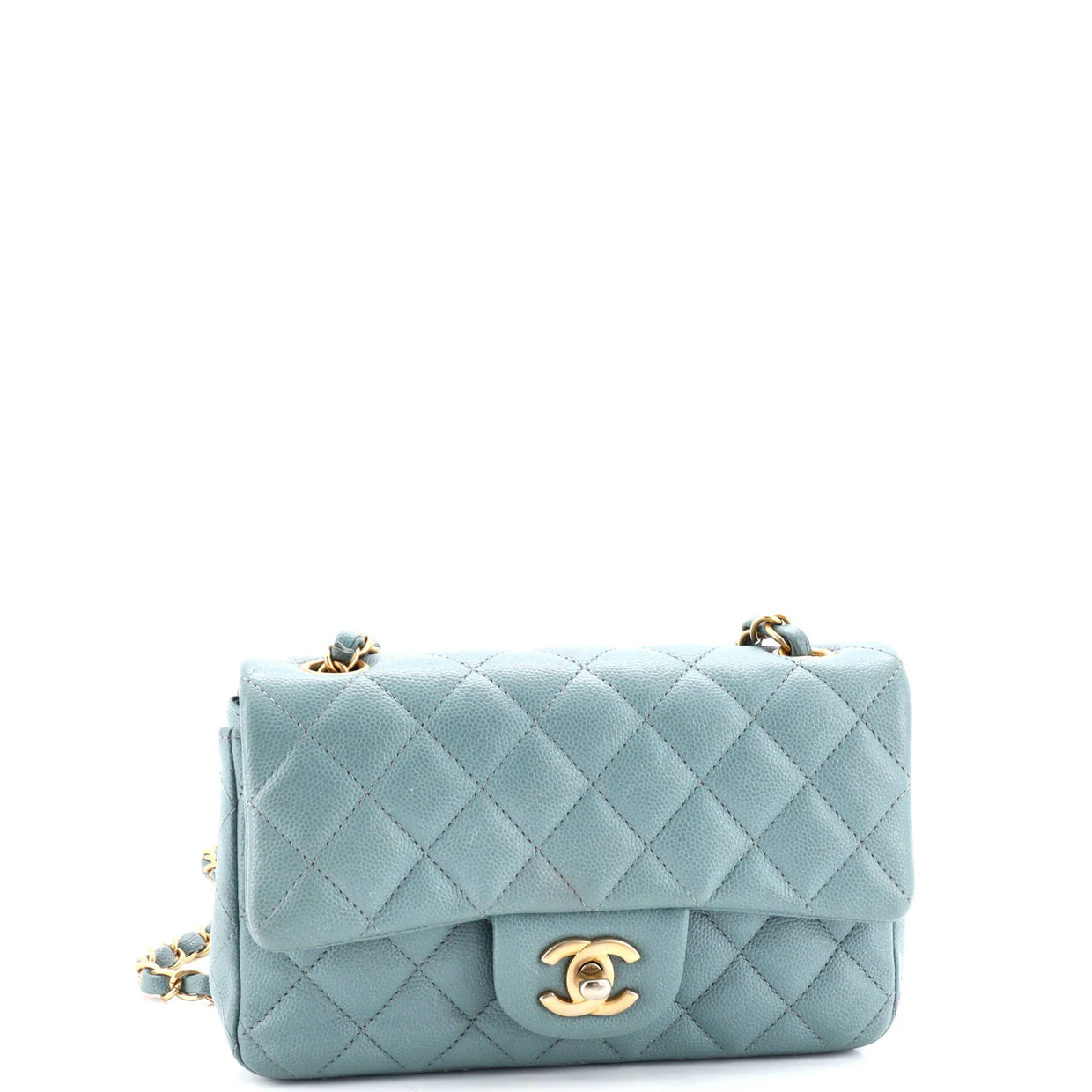 Classic Single Flap Bag Quilted Caviar Mini - Deep Luxury