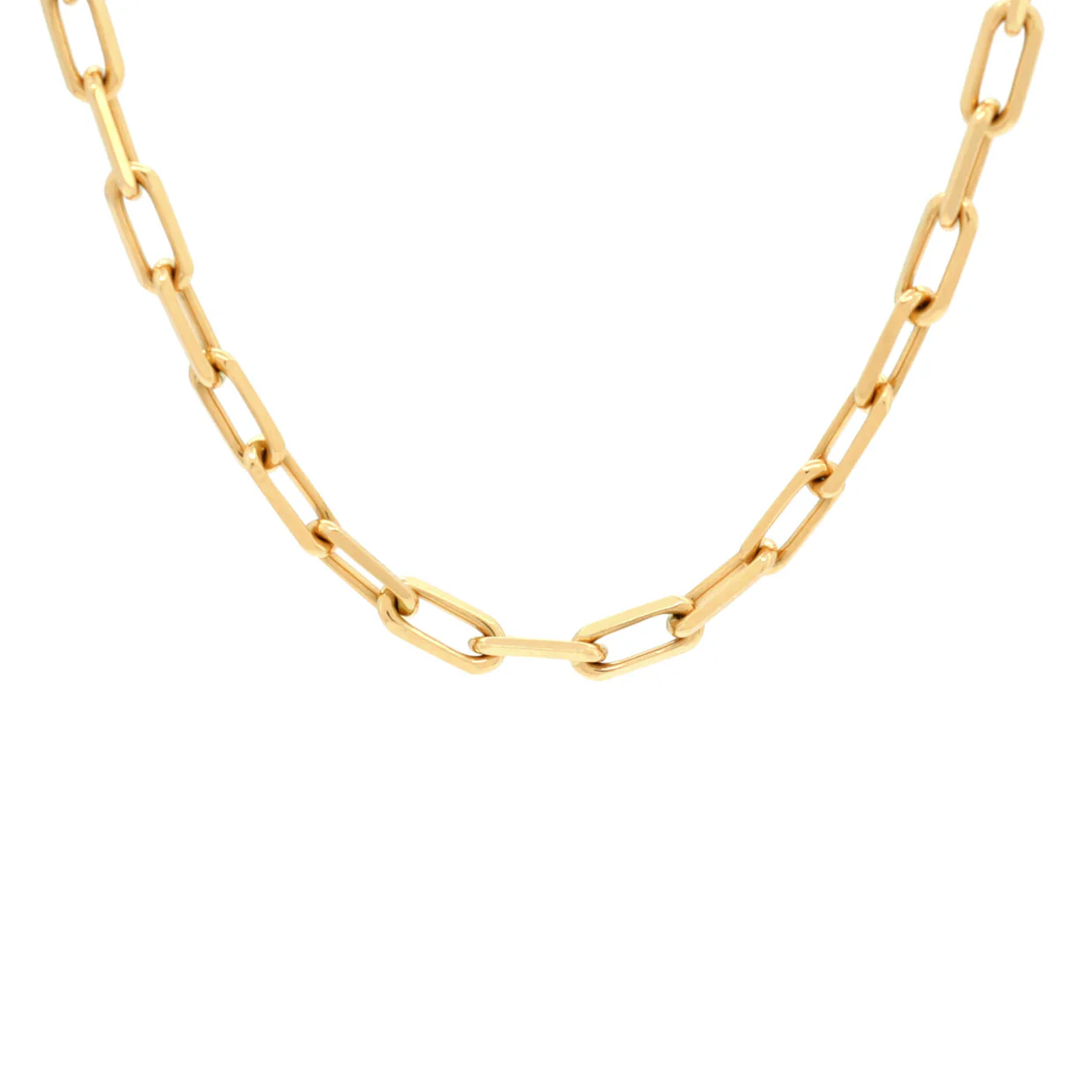 Santos de Cartier Chain Necklace 18K Yellow Gold Medium - Deep Luxury