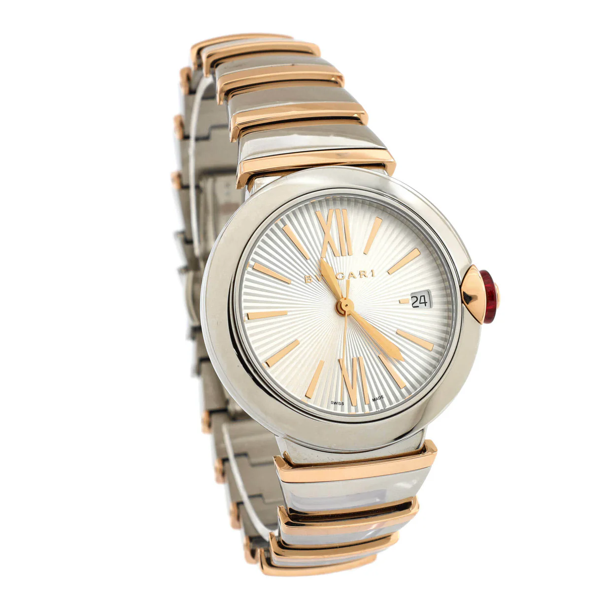 LVCEA Automatic Watch Stainless Steel and Rose Gold 36 - Deep Luxury