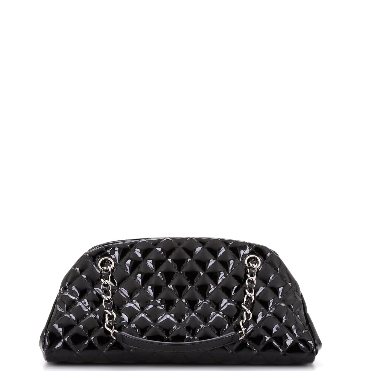 Just Mademoiselle Bag Quilted Patent Medium - Deep Luxury