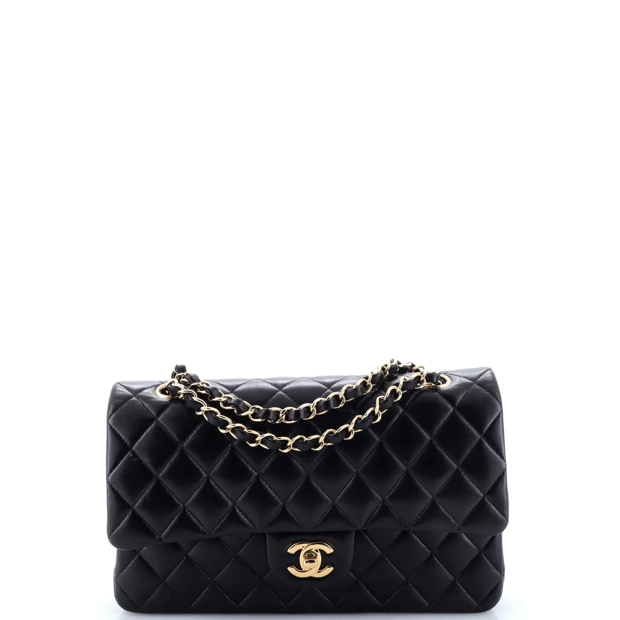 Classic Double Flap Bag Quilted Lambskin Medium - Deep Luxury