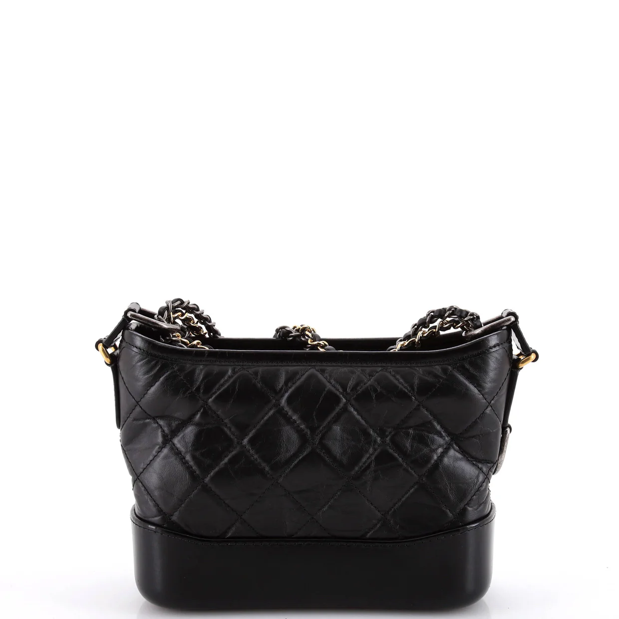 Gabrielle Hobo Embellished Quilted Aged Calfskin Small - Deep Luxury