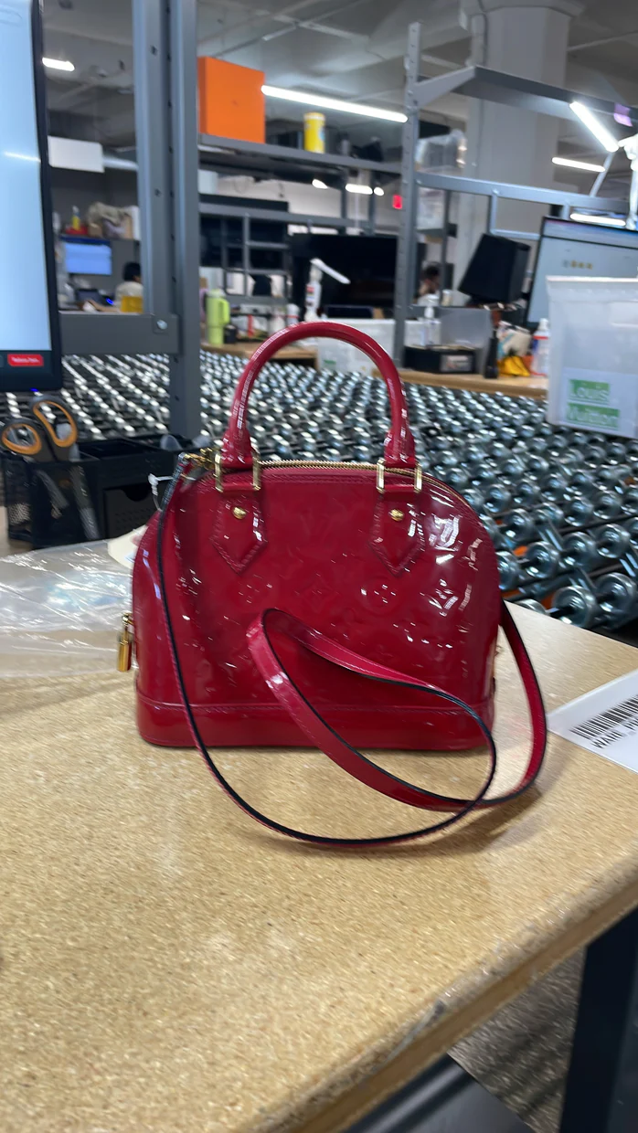 Alma Handbag Monogram Vernis BB - Deep Luxury