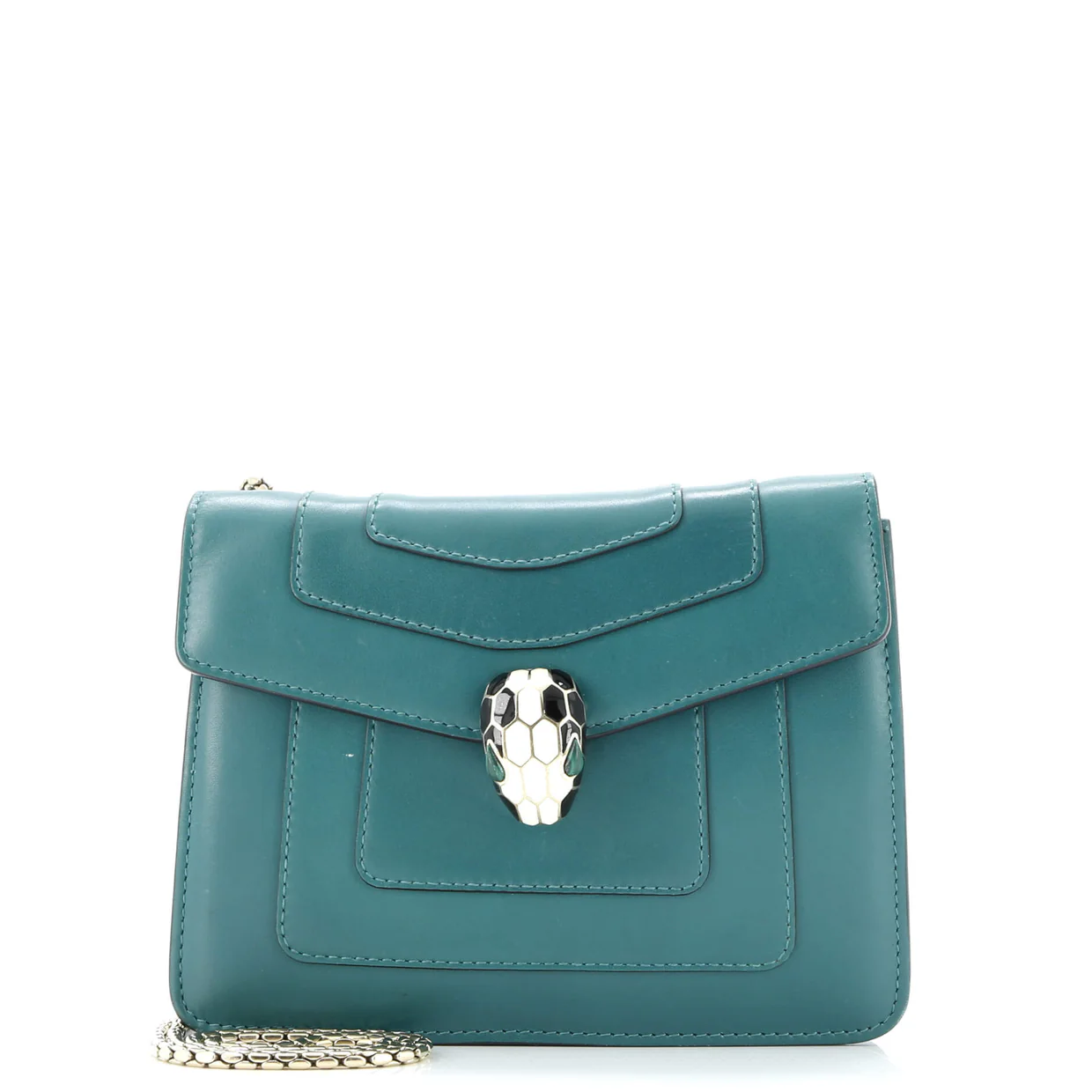 Serpenti Forever Square Shoulder Bag Leather Small - Deep Luxury