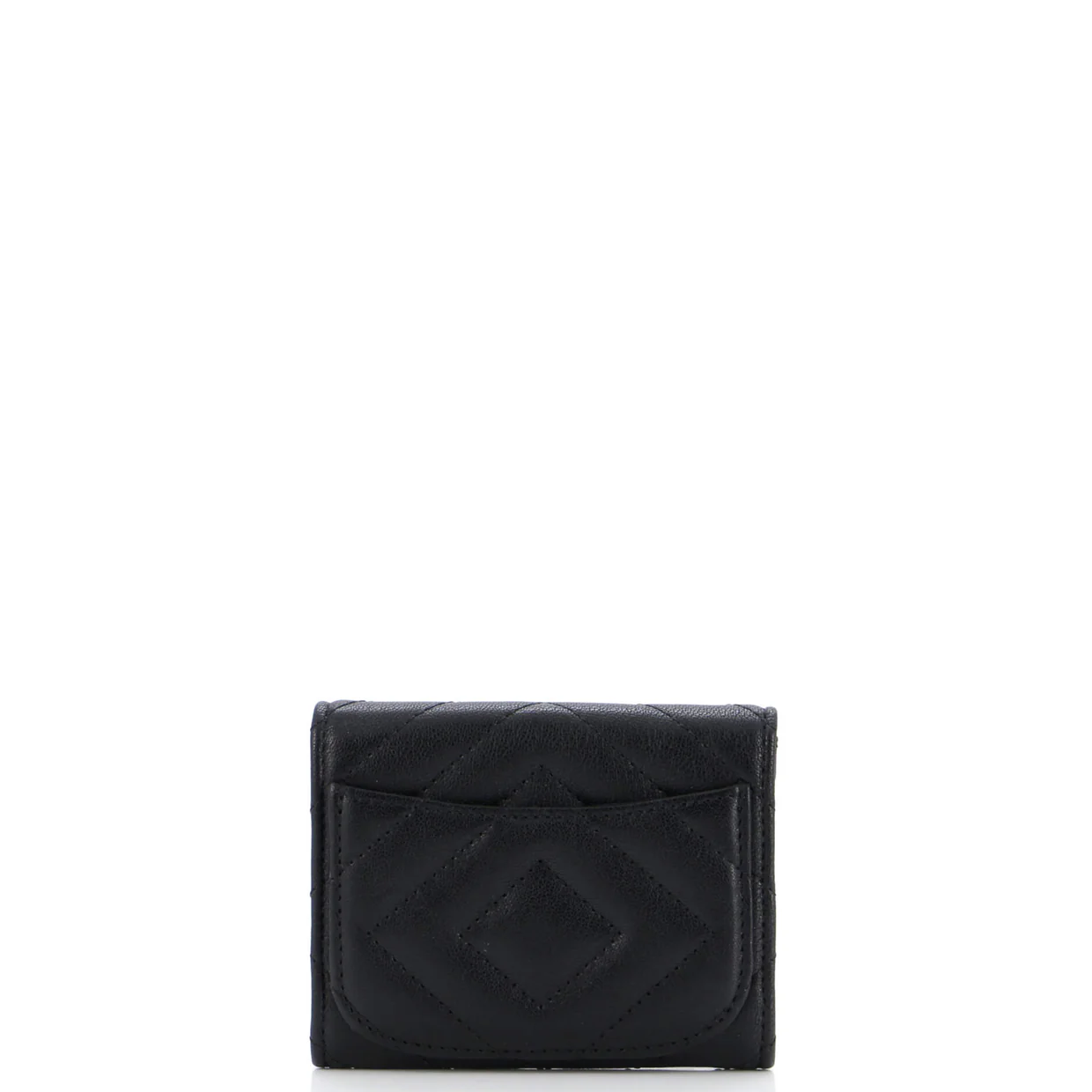 So Black Reissue Compact Wallet Chevron Aged Calfskin - Deep Luxury