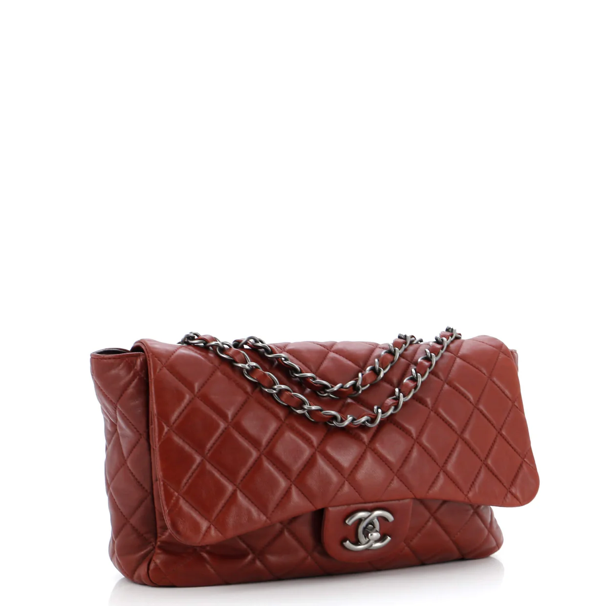 Classic Single Flap Bag Quilted Lambskin Jumbo - Deep Luxury