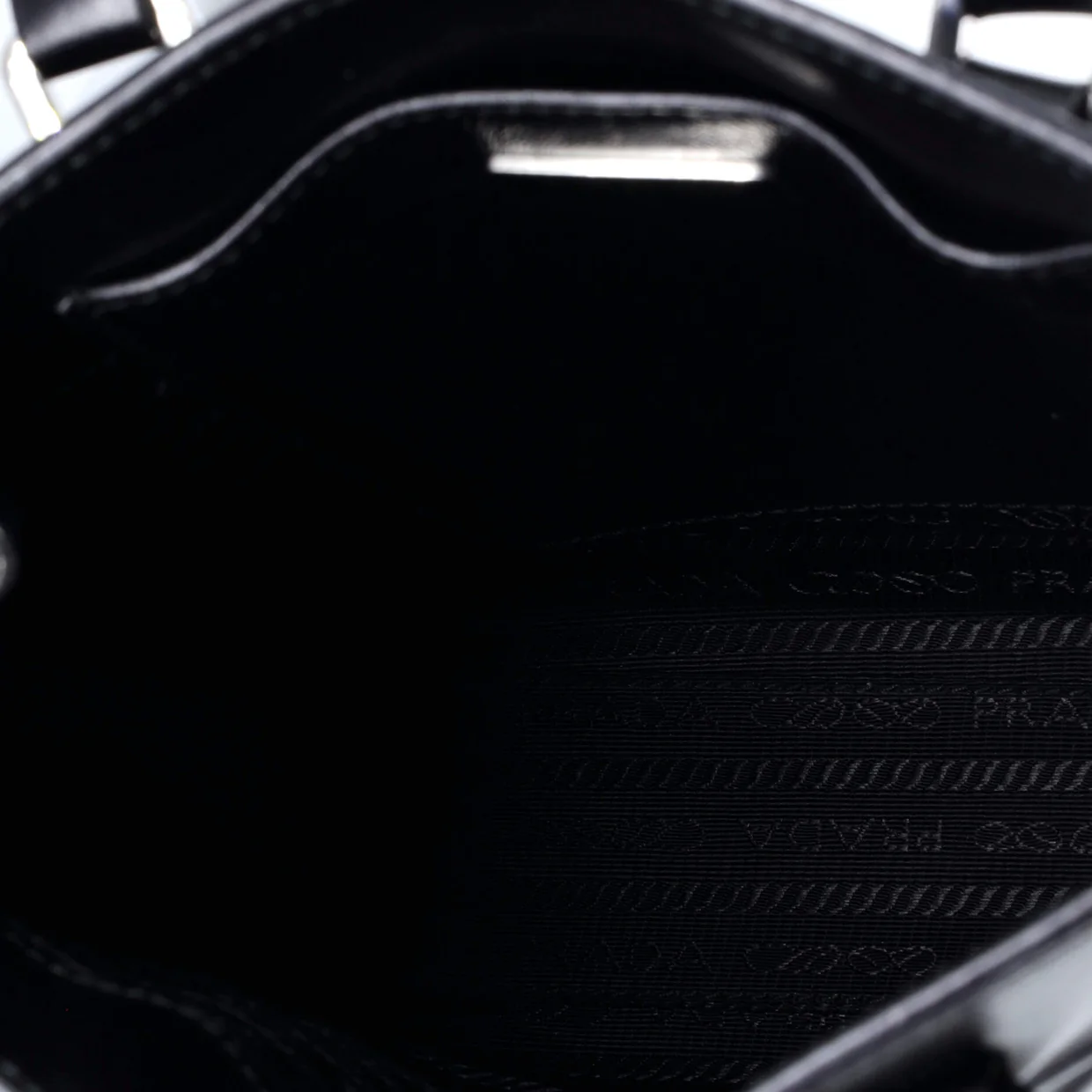 Logo Drill Tote Leather Mini - Deep Luxury