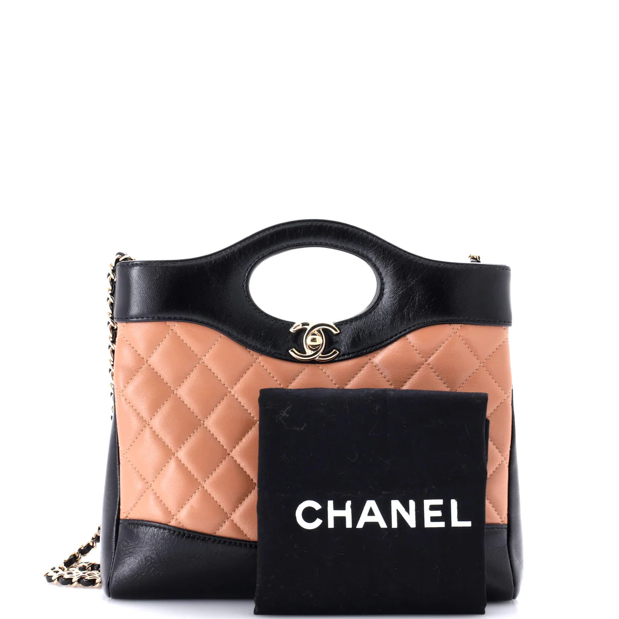 31 Shopping Bag Quilted Lambskin Small - Deep Luxury