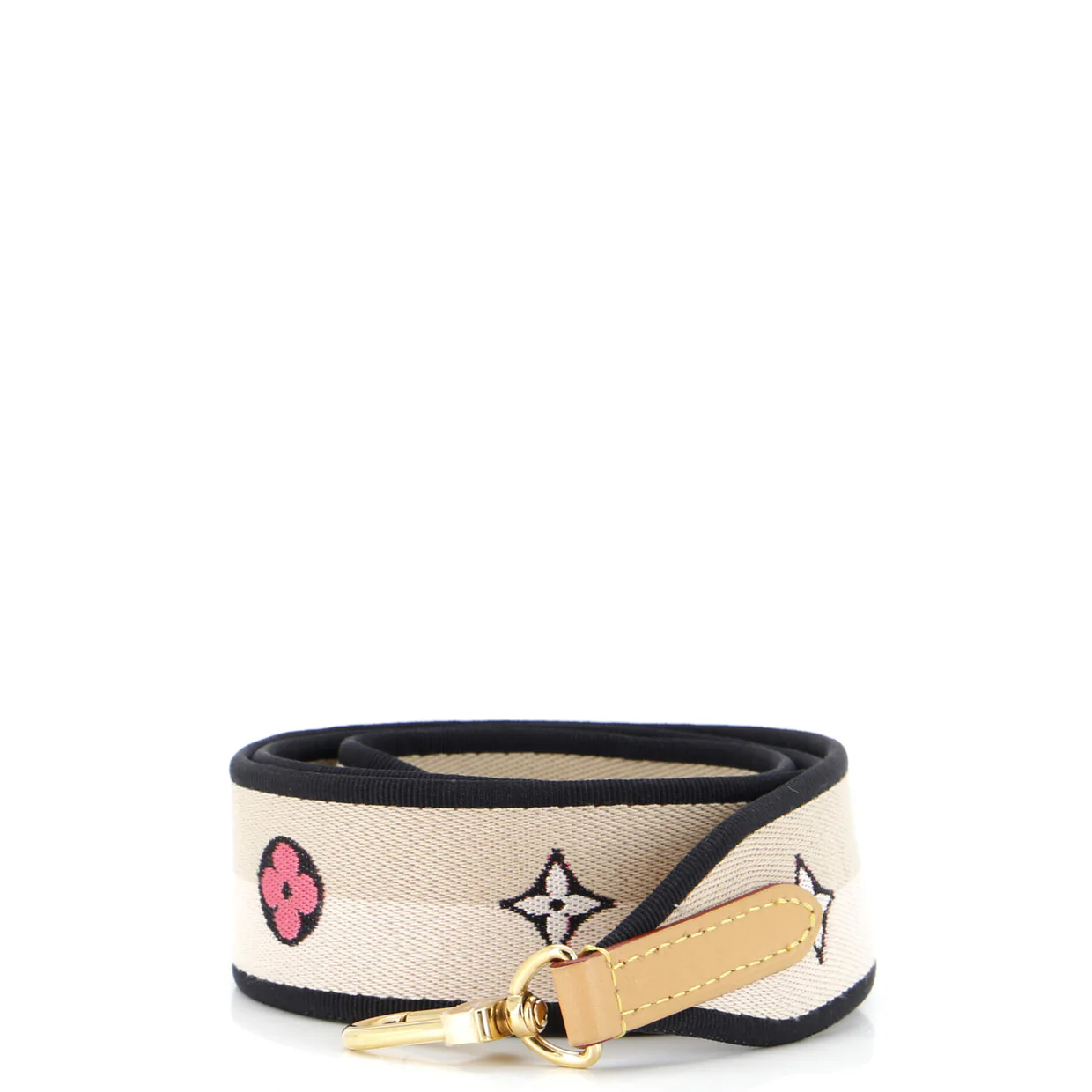 Logo Shoulder Strap Jacquard Wide - Deep Luxury