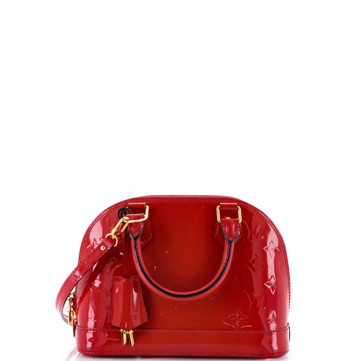 Alma Handbag Monogram Vernis BB - Deep Luxury