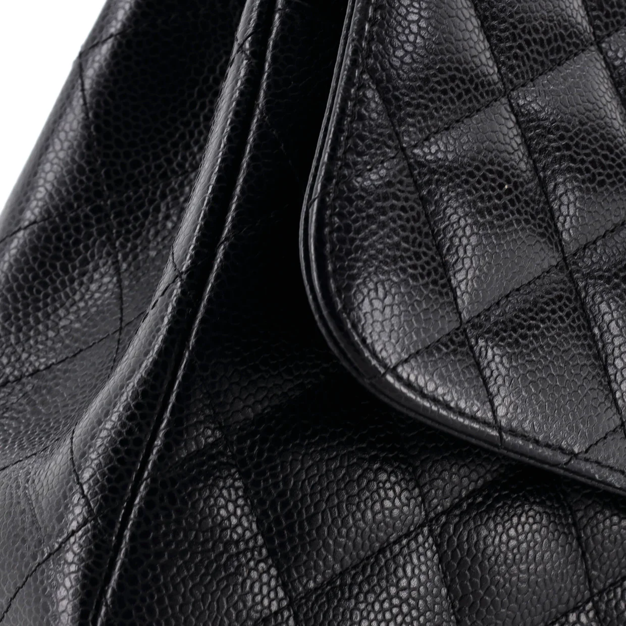 Classic Double Flap Bag Quilted Caviar Jumbo - Deep Luxury