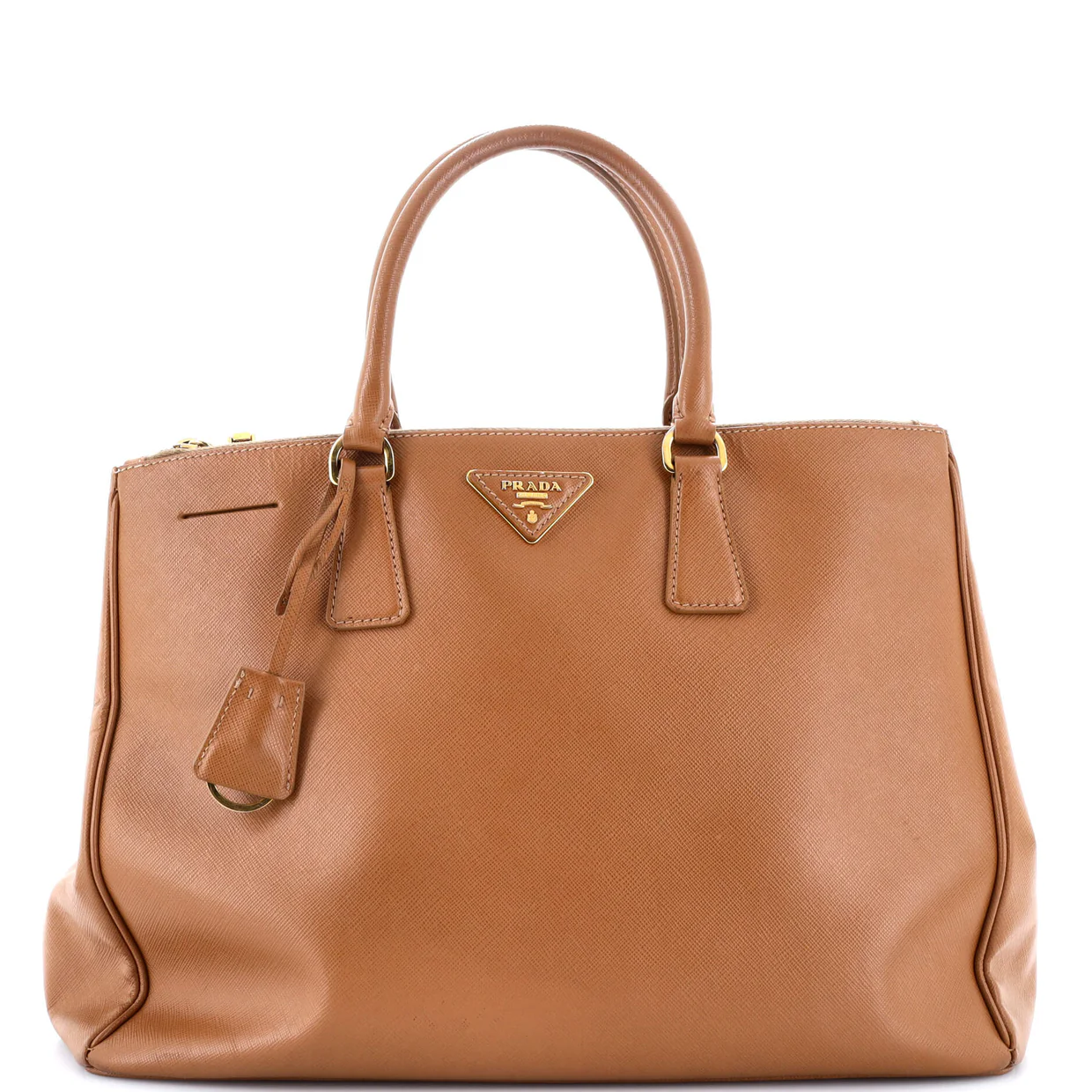 Double Zip Lux Tote Saffiano Leather Large - Deep Luxury