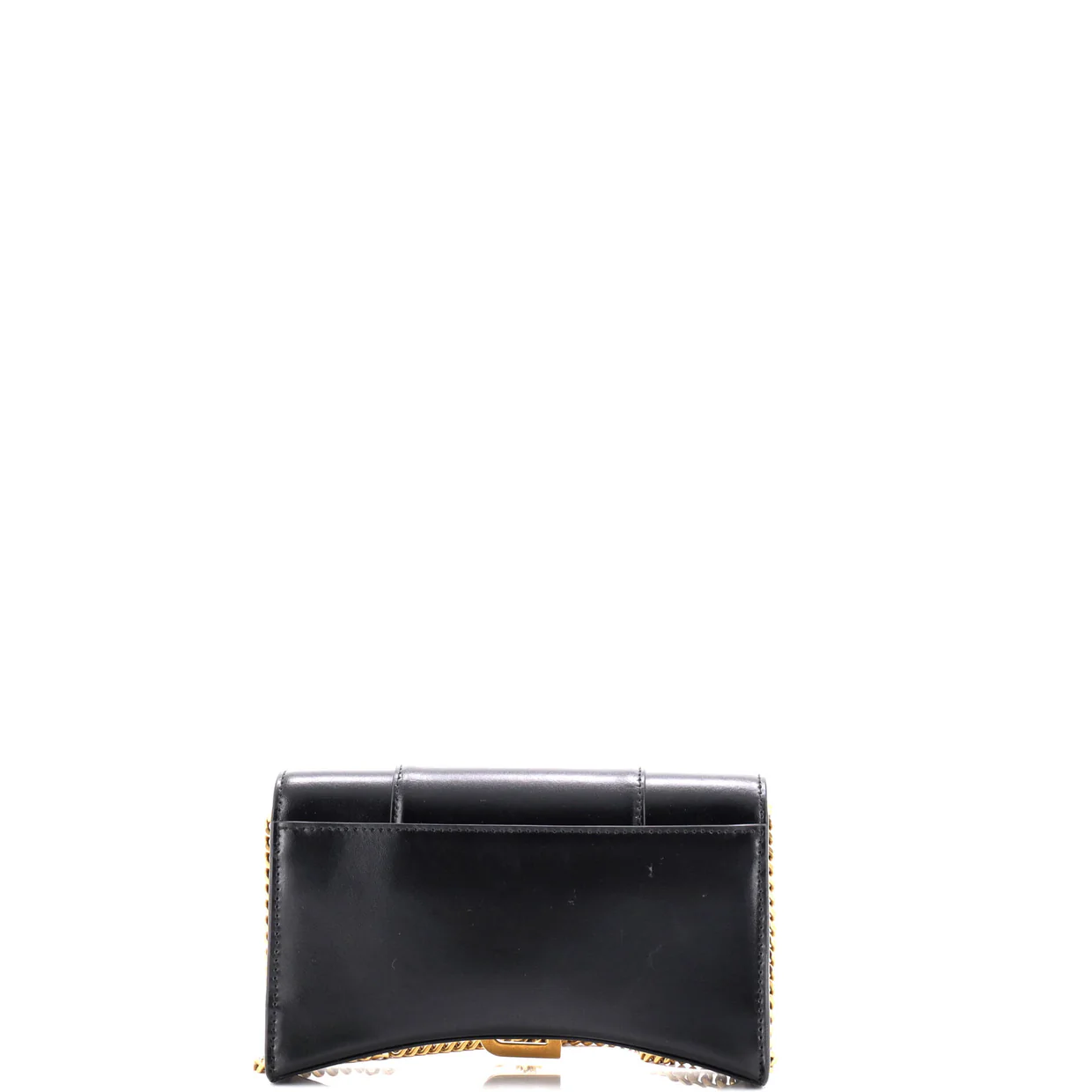 Hourglass Chain Wallet Leather - Deep Luxury