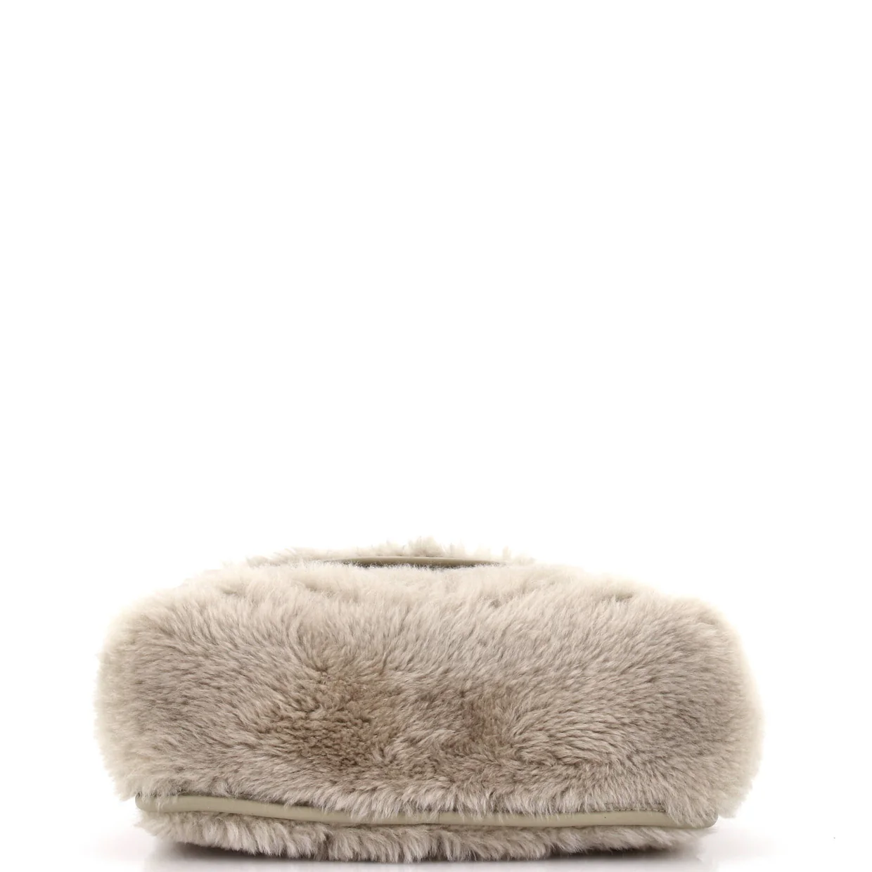 Niki Chain Flap Bag Matelasse Chevron Shearling Medium - Deep Luxury