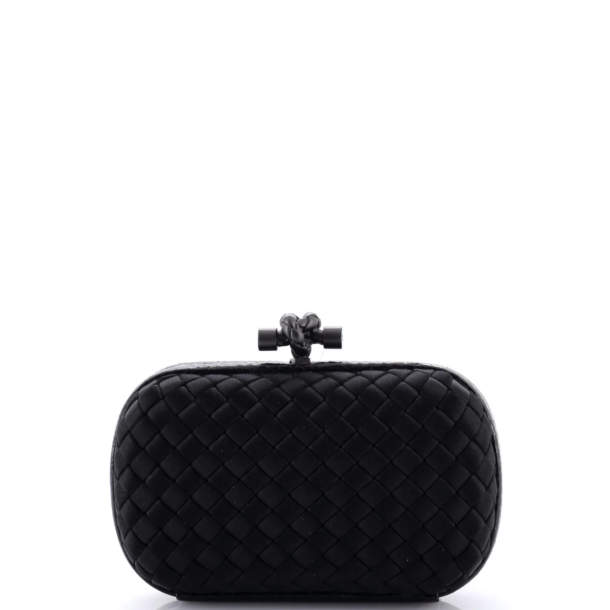 Box Knot Clutch Intrecciato Satin Small - Deep Luxury