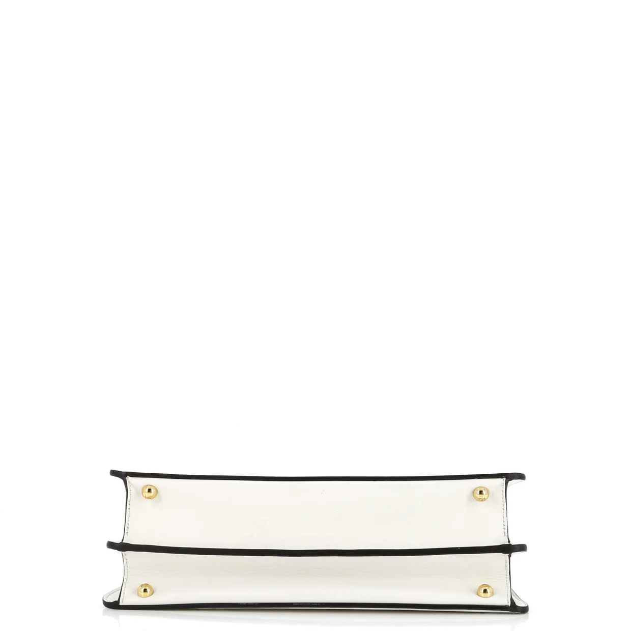 x Versace Fendace Peekaboo ISeeU Bag Leather with Printed Zucca Leather Interior Medium - Deep Luxury
