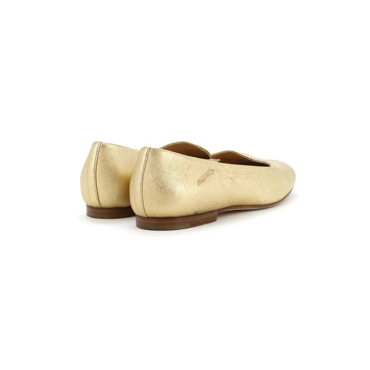 Women's CC Mocassin Loafers Leather with Metal - Deep Luxury