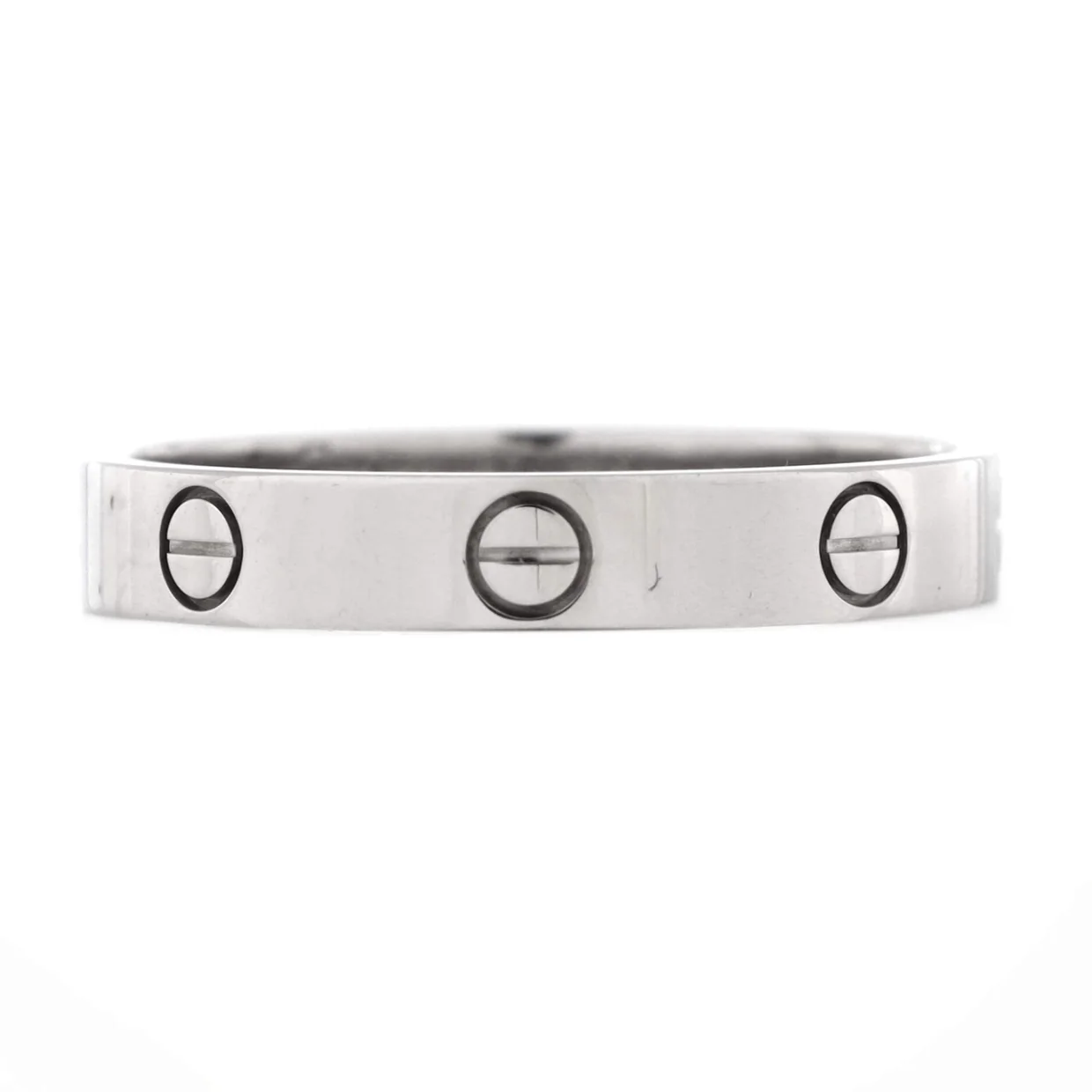 Love Wedding Band Ring 18K White Gold - Deep Luxury