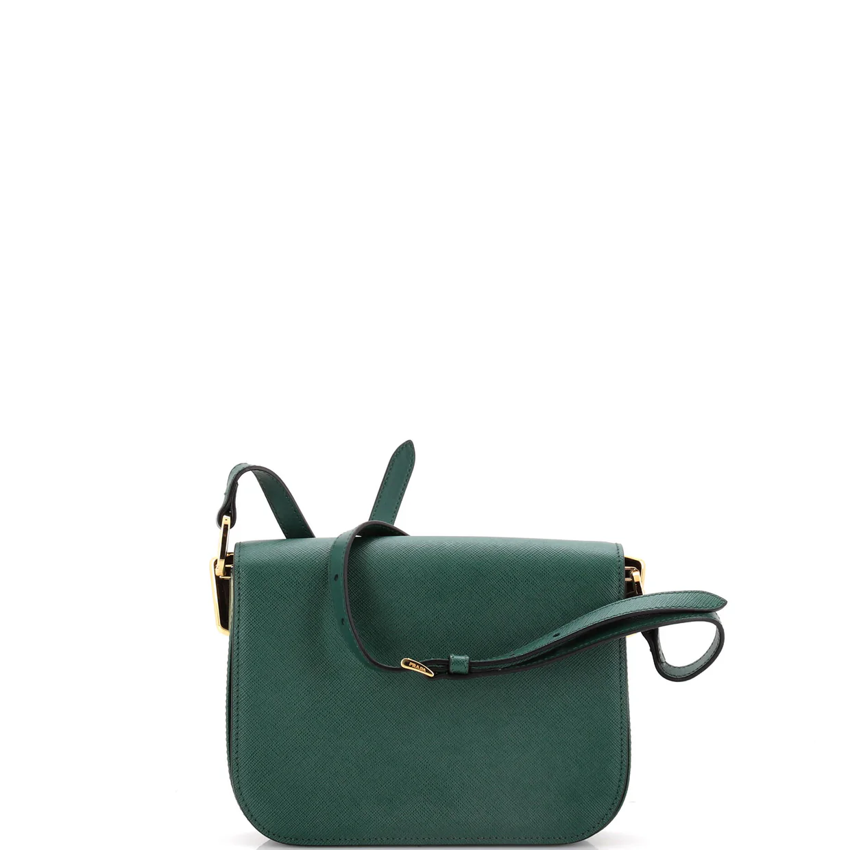 Embleme Flap Bag Saffiano Leather Small - Deep Luxury