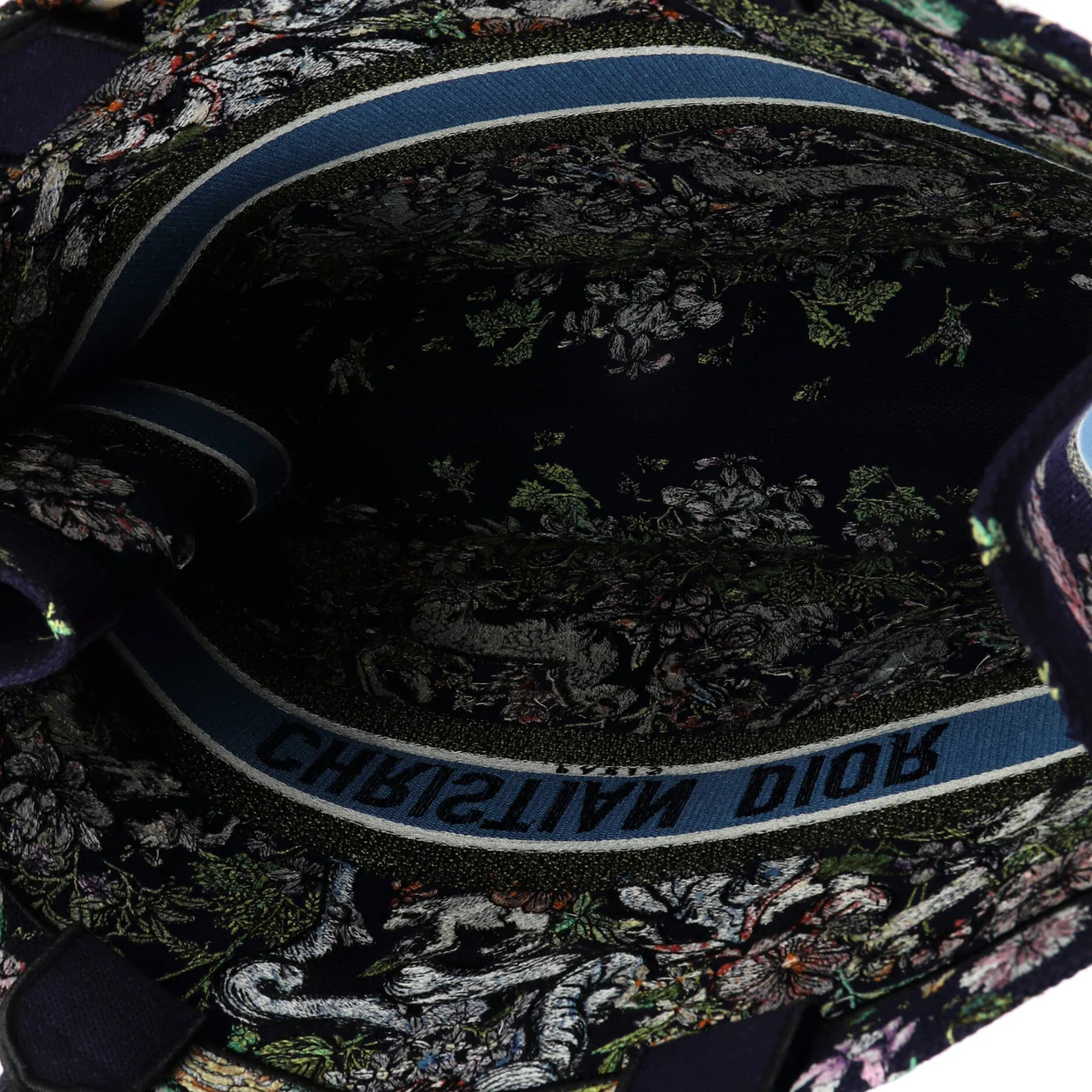 Book Tote Embroidered Canvas Large - Deep Luxury