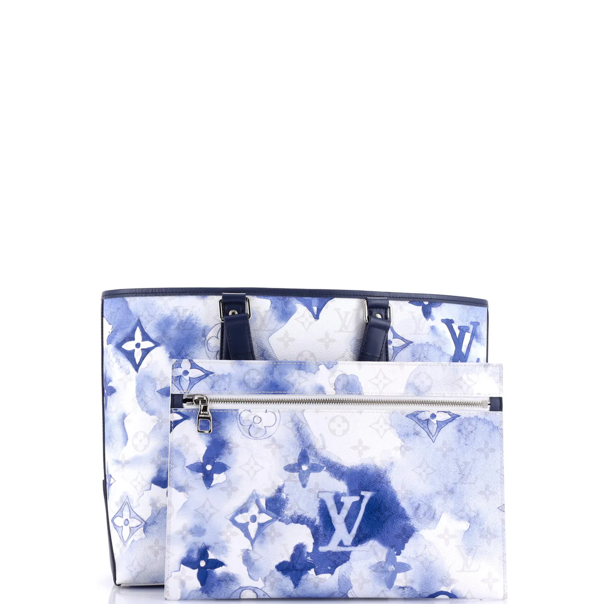 New Tote Limited Edition Monogram Watercolor Canvas PM - Deep Luxury