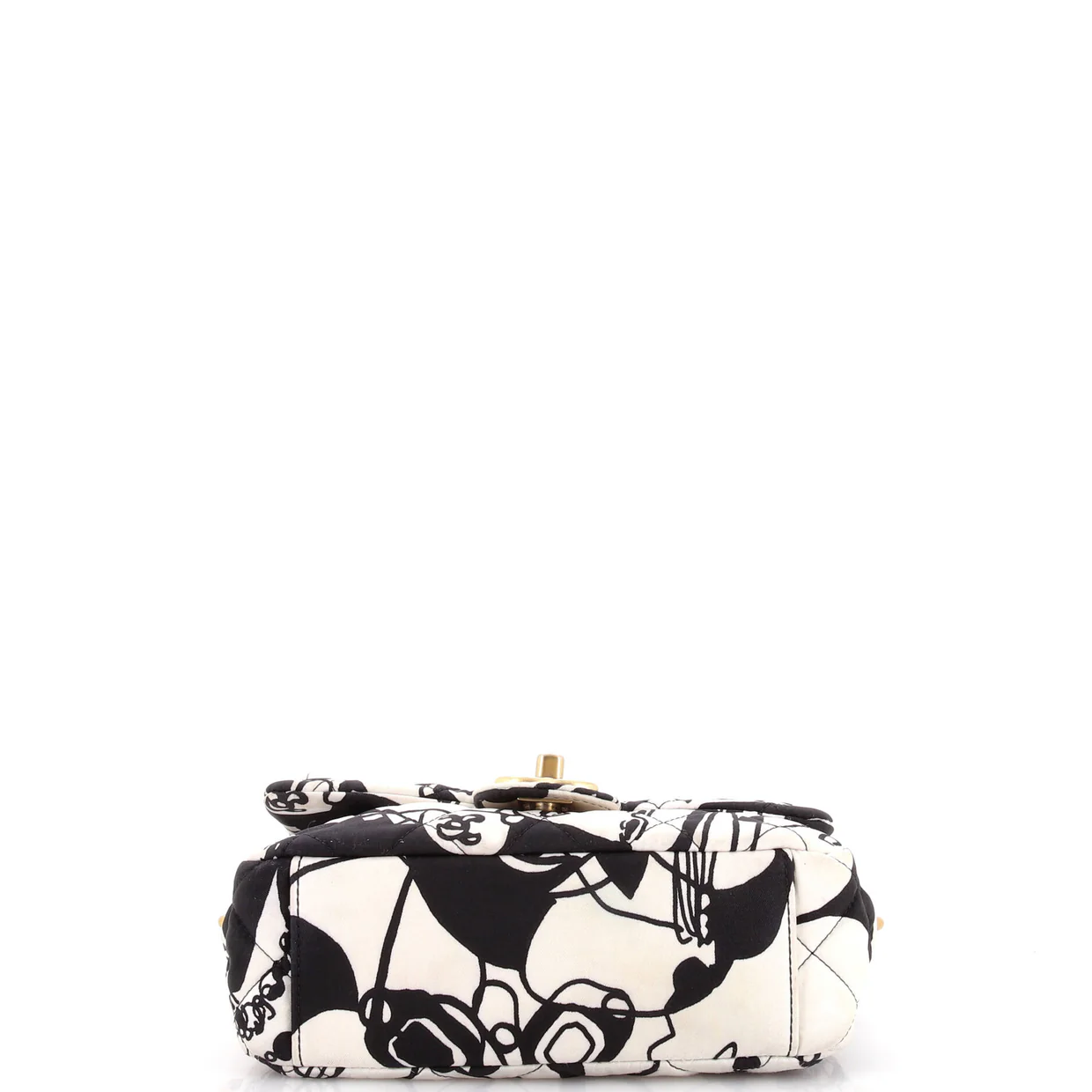 Deer Coco Flap Bag Quilted Printed Canvas Mini - Deep Luxury