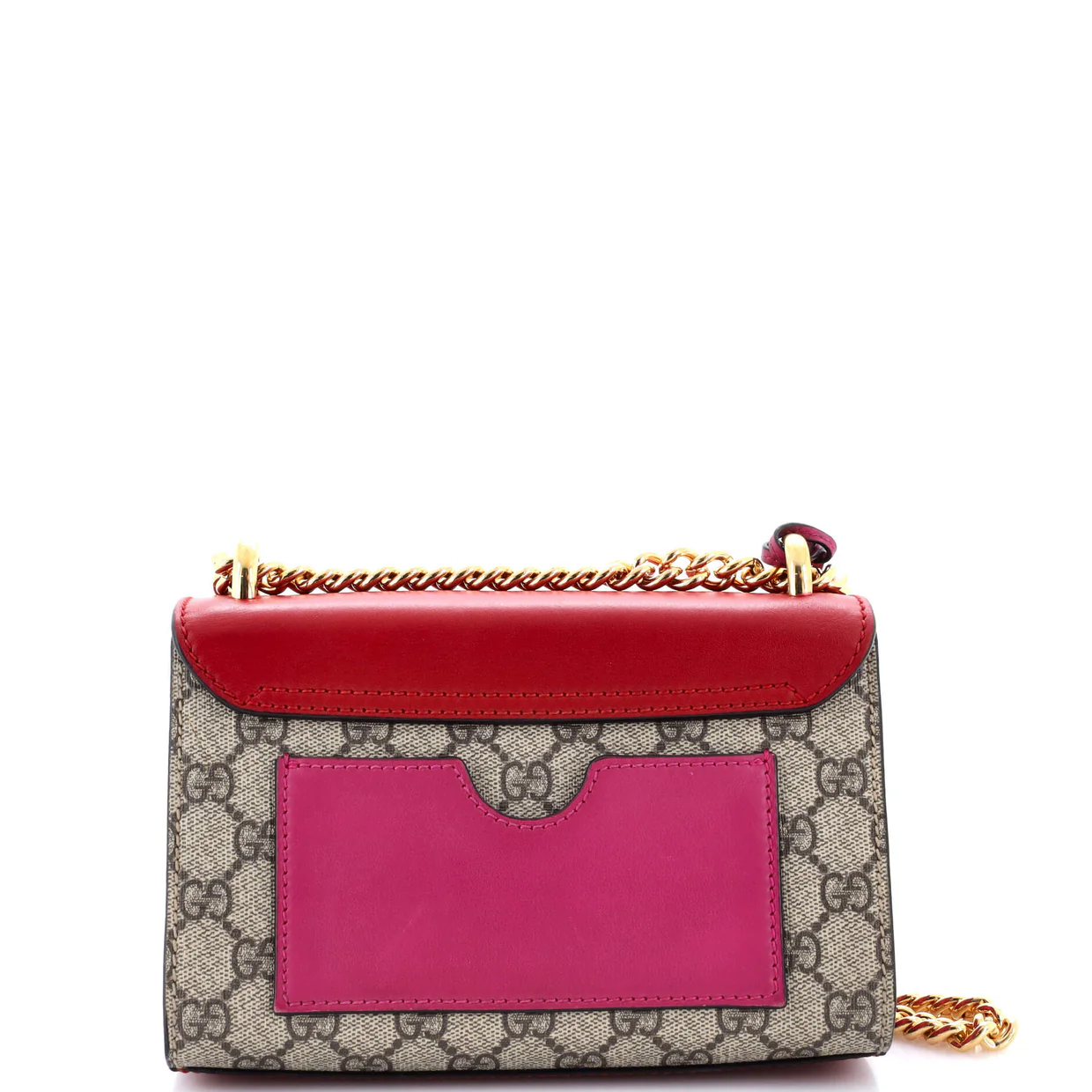 Padlock Shoulder Bag GG Coated Canvas and Leather Small - Deep Luxury