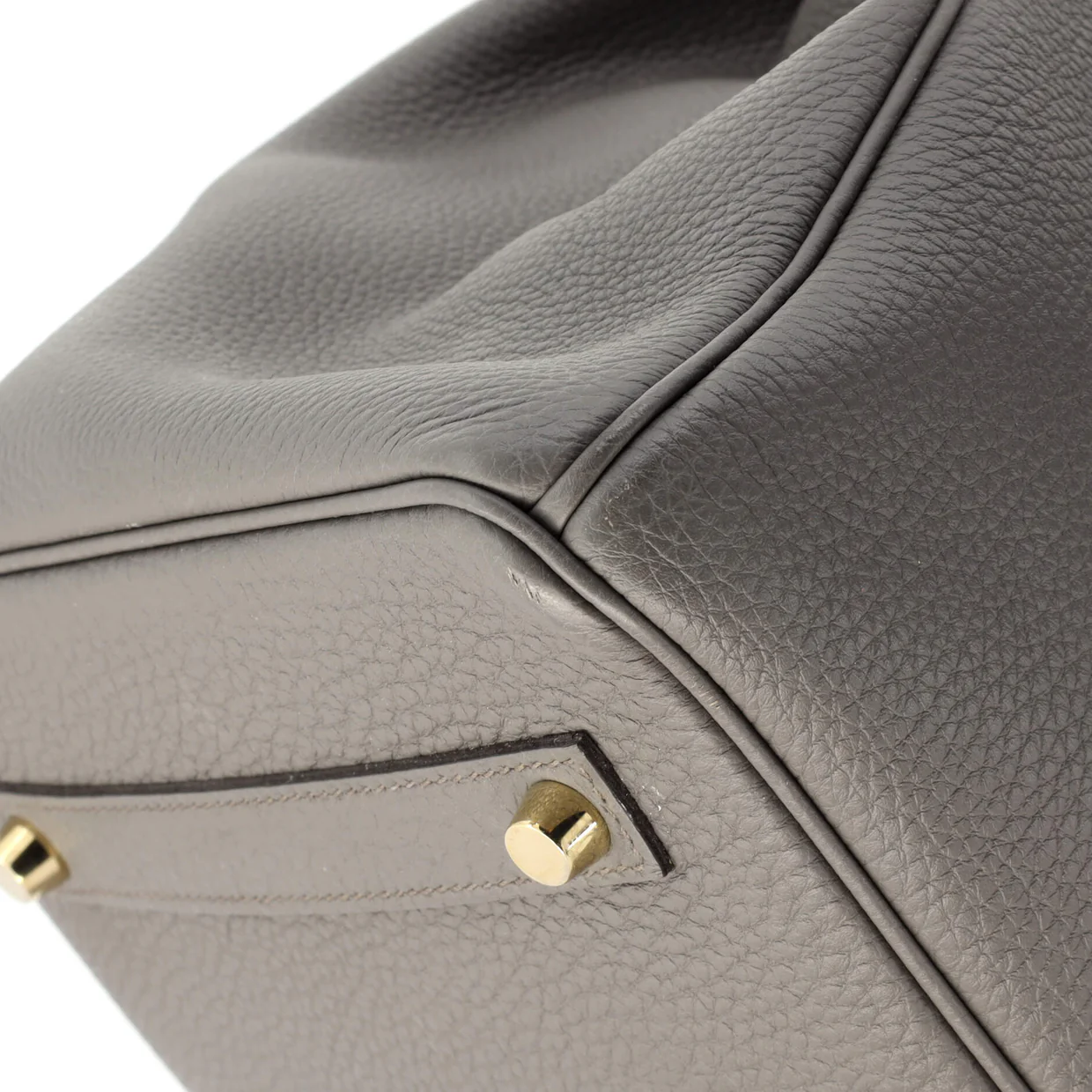 Birkin Handbag Grey Togo with Gold Hardware 35 - Deep Luxury