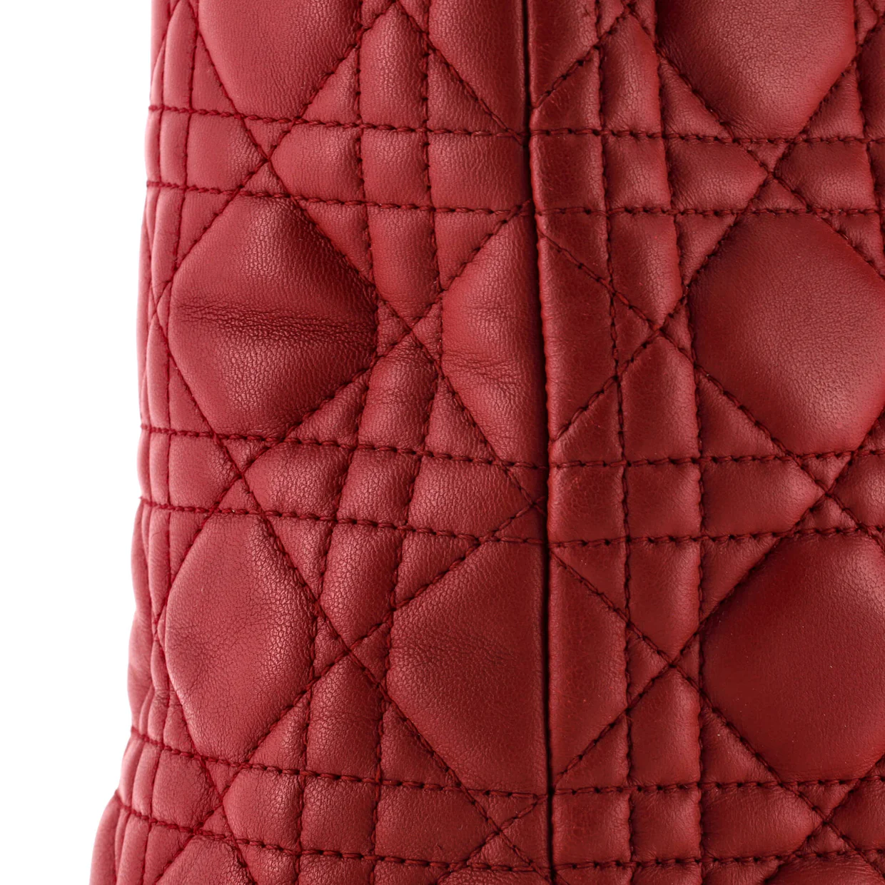 Lady Dior Bag Cannage Quilt Lambskin Large - Deep Luxury