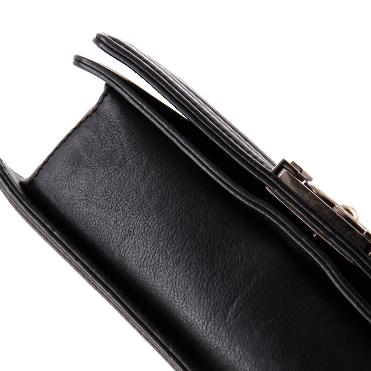 Arabesque Boy Flap Bag Embossed Calfskin Old Medium - Deep Luxury