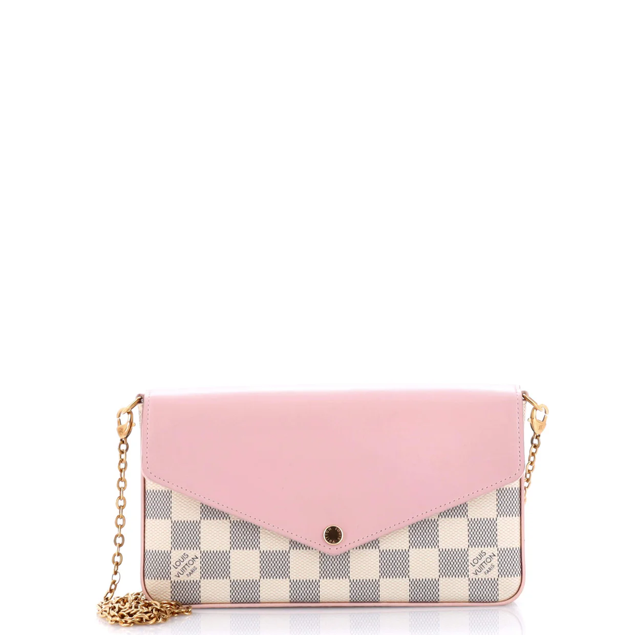 Felicie Pochette Damier and Leather - Deep Luxury