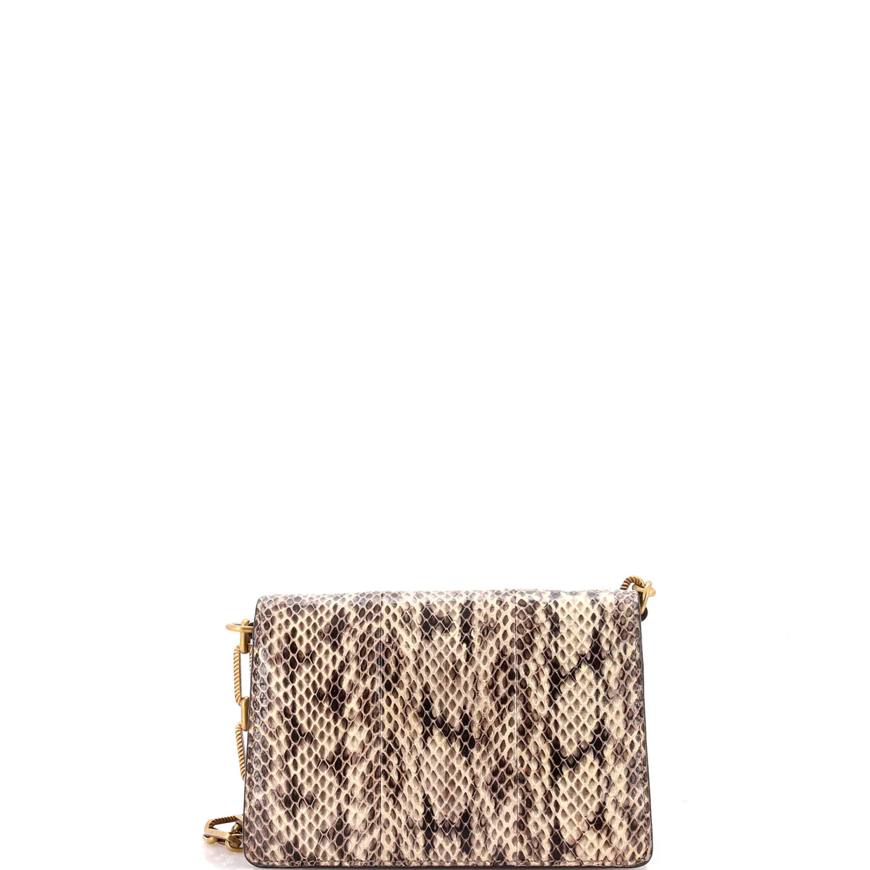 Broadway Bee Shoulder Bag Embellished Python Mini - Deep Luxury