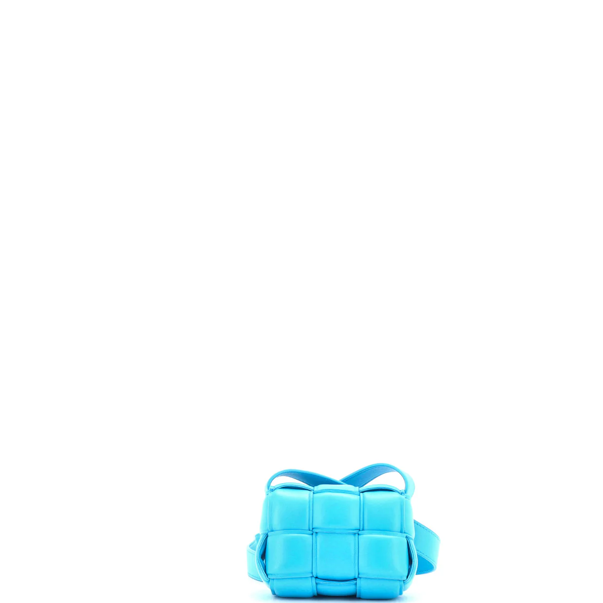 Cassette Crossbody Bag Padded Maxi Intrecciato Leather Candy - Deep Luxury