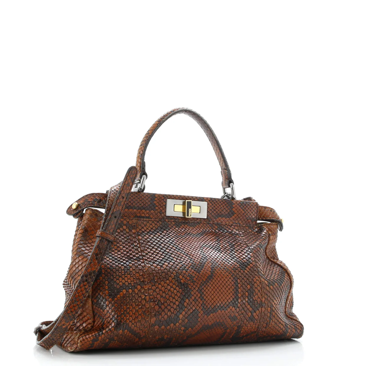 Peekaboo Bag Python Regular - Deep Luxury