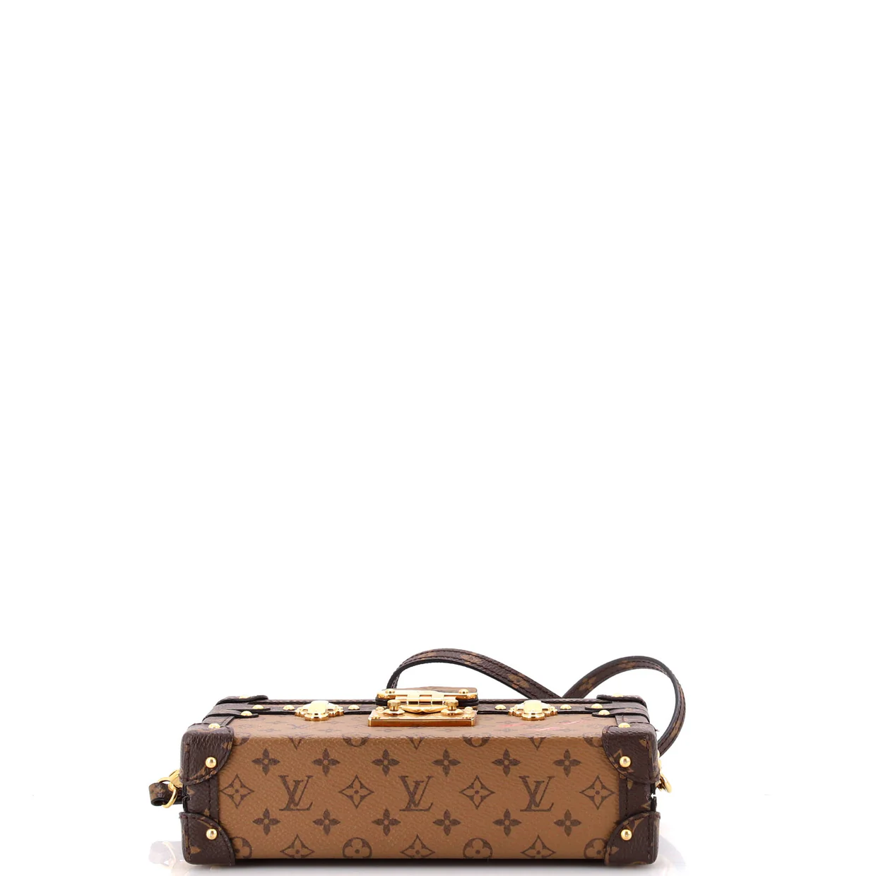 Petite Malle Handbag Reverse Monogram Canvas - Deep Luxury
